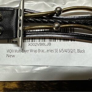 Black and Gold Multi-Layer Wrap Bracelet